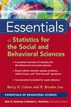 Essentials of Statistics for the Social and Behavioral Sciences,0471220310,9780471220312