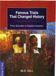 Famous Trials that Changed History From Socrates to Saddam Hussein 1st Edition,8176257974,9788176257978