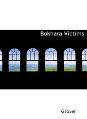 Bokhara Victims,1117196917,9781117196916