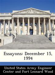 Essayons December 15, 1994,1288520190,9781288520190