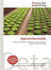 Agrarinformatik,613208391X,9786132083913