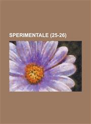 Sperimentale (25-26),1234886219,9781234886219